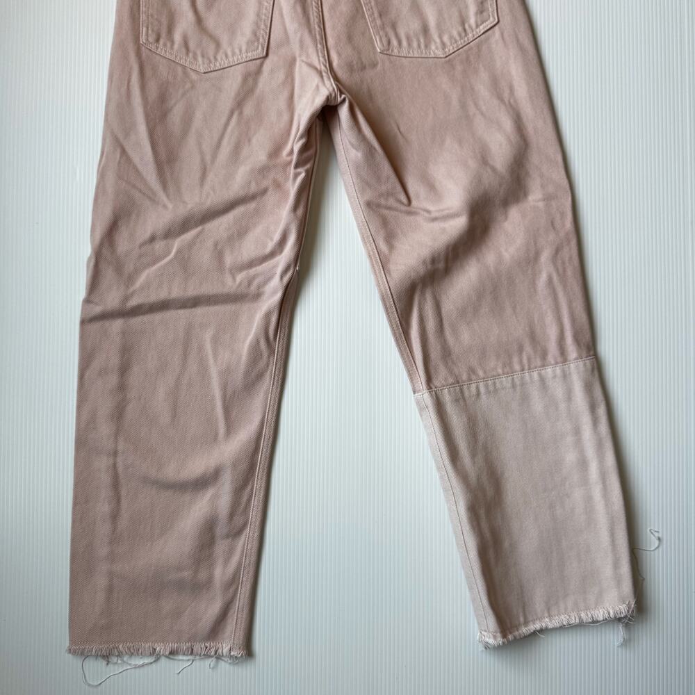 Reformation Ryan Tonal Patch Jeans 29 Pink Festival Patchwork Denim Colorblock - Picture 11 of 16
